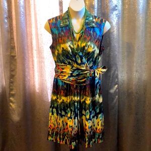 Ellen Tracy Colorful Dress